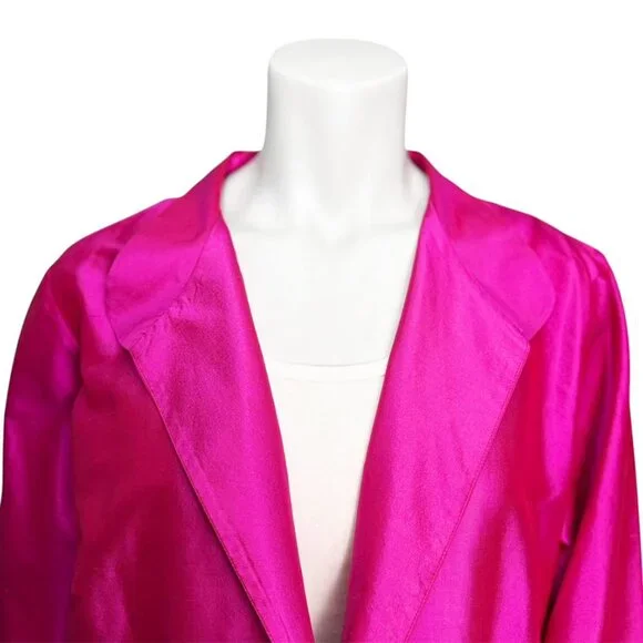 MARIKO Fuschia Slik Coat